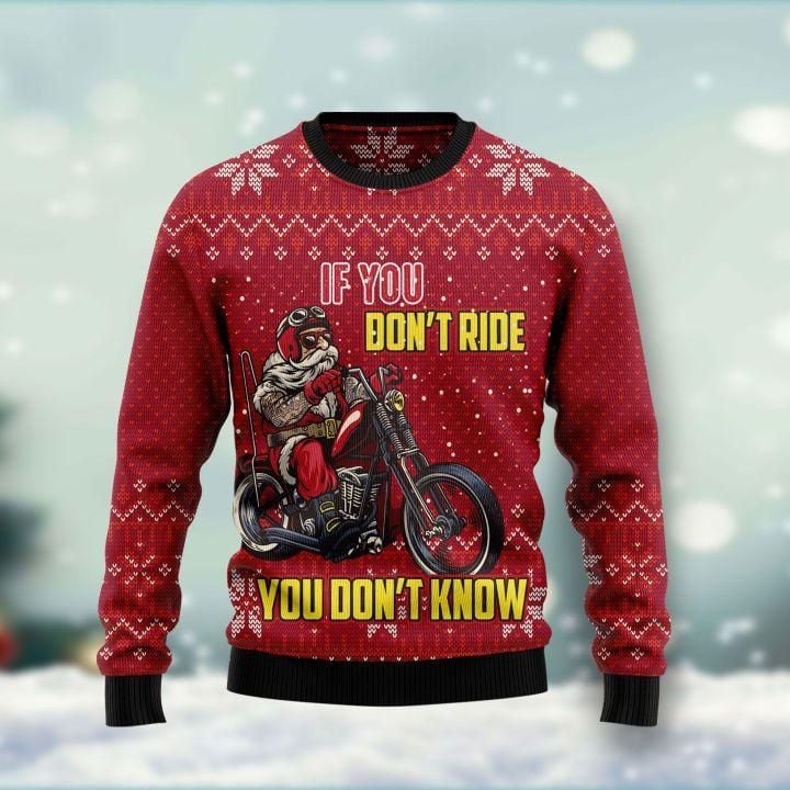 If You Don't Ride You Don't Know Ugly Christmas Sweater | For Men & Women | Adult | US1522