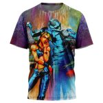 Trippy Jolyne Cujoh Stone Ocean Jojo's Bizarre Adventure T-Shirt - Image 3