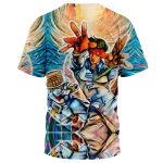 Trippy Rohan Kishibe Heaven's Door Jojo's Bizarre Adventure T-Shirt - Image 2