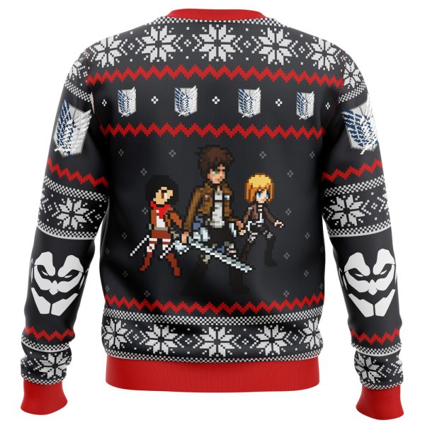 Attack on Titan Colossal Claus Ugly Christmas Sweater - Image 2