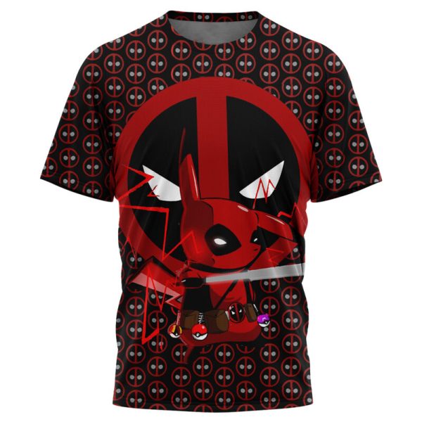 Pikachu Deadpool T-Shirt - Image 3