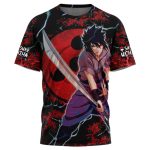 Trippy Sasuke Uchiha Naruto T-Shirt - Image 3