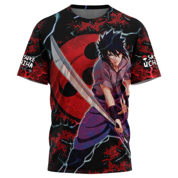 Trippy Sasuke Uchiha Naruto T-Shirt - Image 3