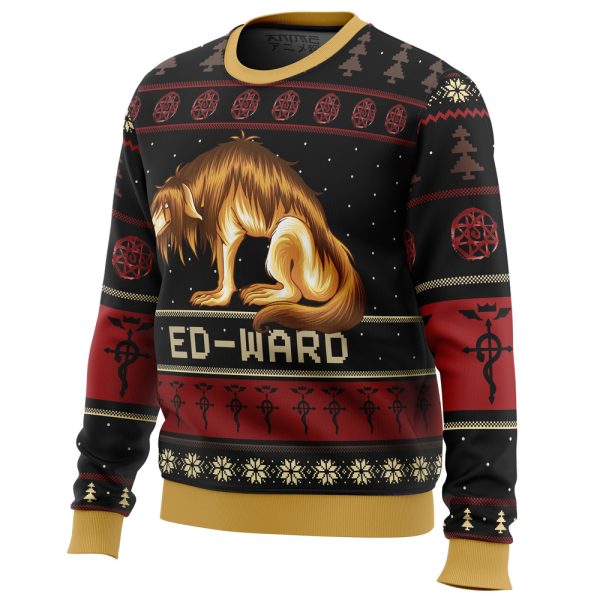 Fullmetal Alchemist Chimera Nina Tucker Ed-ward Ugly Christmas Sweater - Image 2