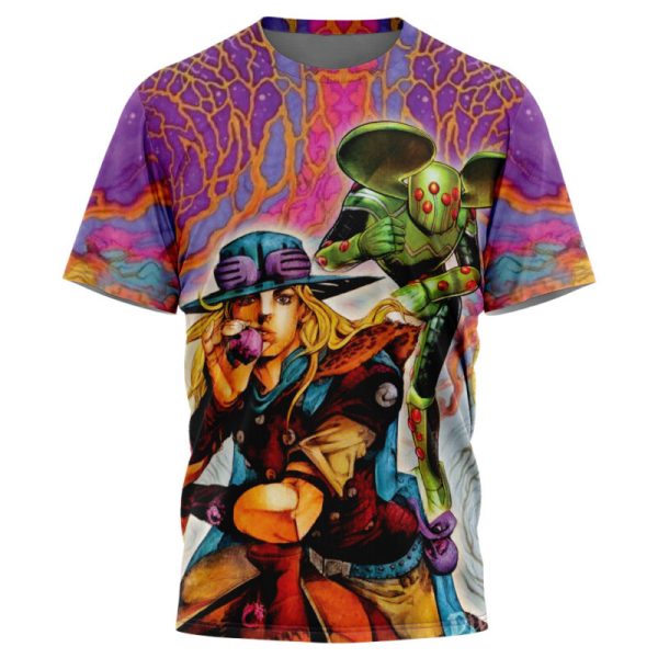 Trippy Gyro Zeppeli Ball Breaker Jojo's Bizarre Adventure T-Shirt - Image 3