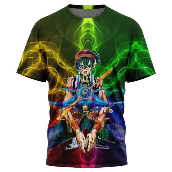 Trippy Narancia Lil Bomber Jojo's Bizarre Adventure T-Shirt - Image 3