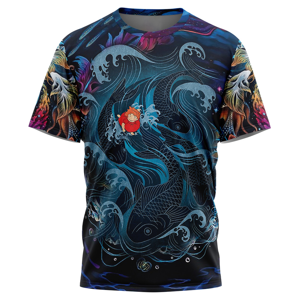 Sea Creatures Ponyo Studio Ghibli T-Shirt - GearSG