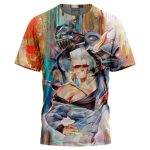 Trippy Polnareff Silver Chariot Jojo's Bizarre Adventure T-Shirt - Image 3
