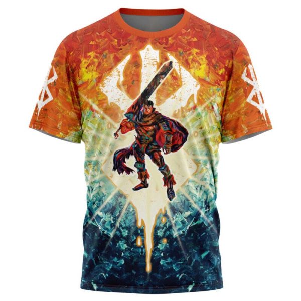 Black Swordsman Guts Berserk T-Shirt - Image 3