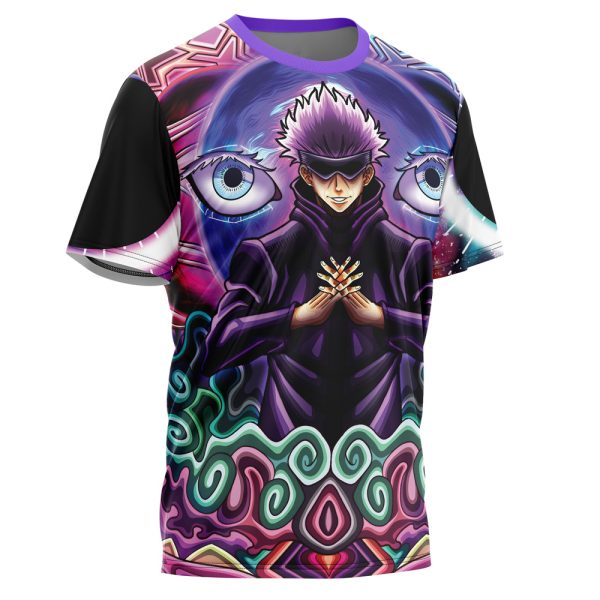 Trippy Gojo Satoru Hollow Purple Jujutsu Kaisen T-Shirt - Image 2