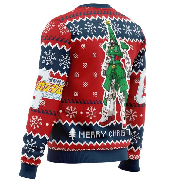 Xmas Tree Gundam Ugly Christmas Sweater - Image 3