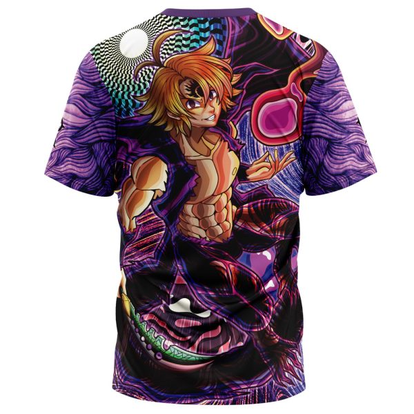 Trippy Meliodas Assault Mode Seven Deadly Sins T-Shirt - Image 2