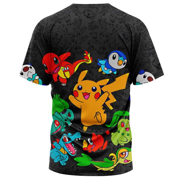 Vibing Pokemon Characters T-Shirt - Image 2
