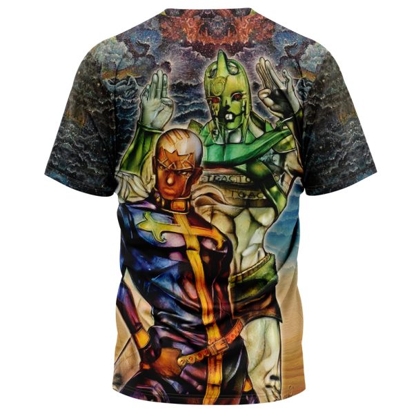 Trippy Enrico Pucci C-Moon Jojo's Bizarre Adventure T-Shirt - Image 2