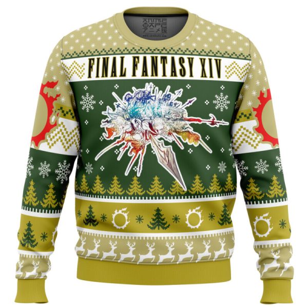 Christmas Fantasy Final Fantasy XIV Ugly Christmas Sweater - Image 5