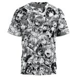 Ahegao Manga Collage T-Shirt - Image 3