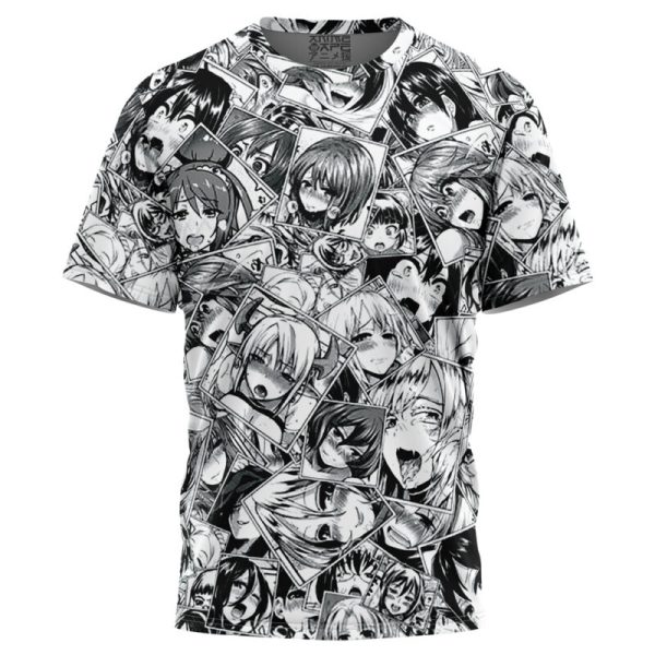 Ahegao Manga Collage T-Shirt - Image 3