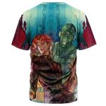 Trippy Kakyoin Hierophant Green Jojo's Bizarre Adventure T-Shirt - Image 2