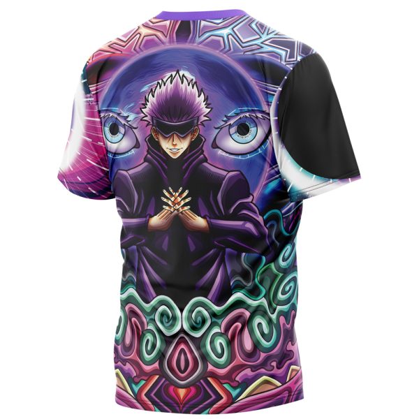 Trippy Gojo Satoru Hollow Purple Jujutsu Kaisen T-Shirt - Image 3