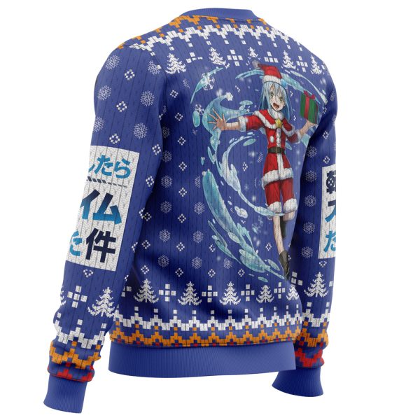 Santa Rimuru That time I got reincarnated as a slime Christmas Sweater - Image 3