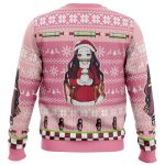 Christmas Nezuko Kamado Demon Slayer Ugly Christmas Sweater - Image 4