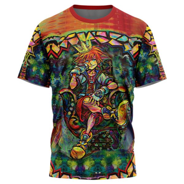 Trippy Sora Kingdom Hearts T-Shirt - Image 3