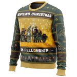 Spend Christmas in Fellowship The Lord of the Rings Ugly Christmas Sweater - Image 2