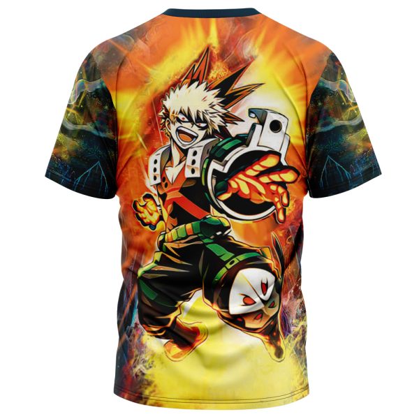 Blazing Bakugo My Hero Academia T-Shirt - Image 2