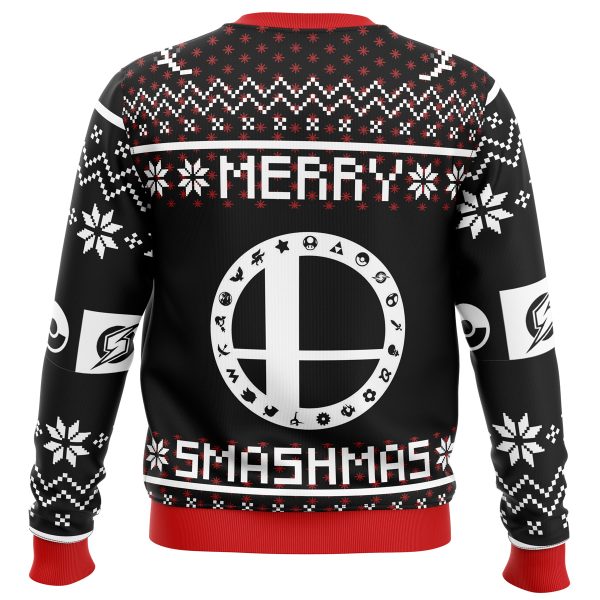 Merry Smashmas Super Smash Bros Ugly Christmas Sweater - Image 4