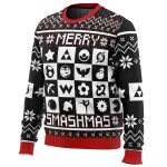 Merry Smashmas Super Smash Bros Ugly Christmas Sweater - Image 2