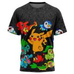 Vibing Pokemon Characters T-Shirt - Image 3