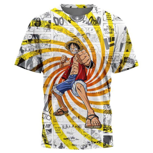 One Piece Blazing Force Luffy T-Shirt - Image 3