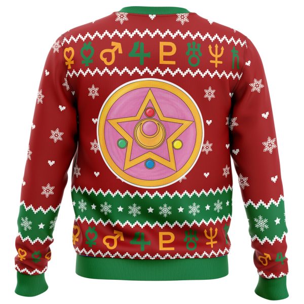 Christmas Sailor Guardians Sailor Moon Ugly Christmas Sweater - Image 4