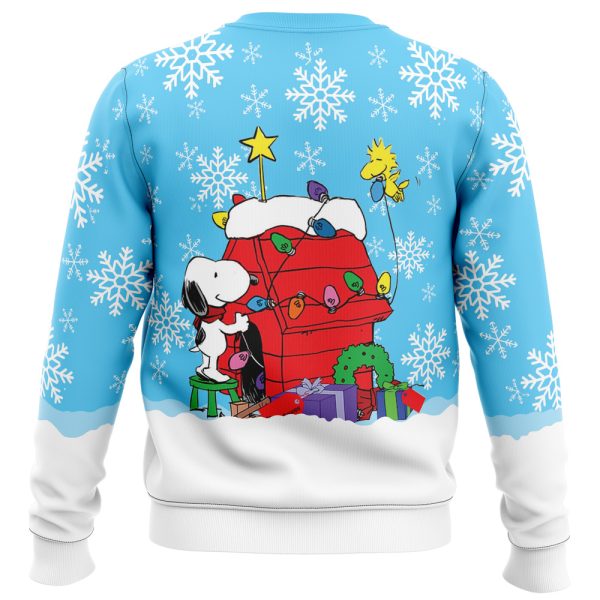 Snowy Christmas Snoopy Ugly Christmas Sweater - Image 4