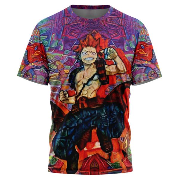 Trippy Kirishima Red Riot My Hero Academia T-Shirt - Image 3
