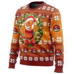 Christmas Charmander Pokemon Ugly Christmas Sweater - Image 2