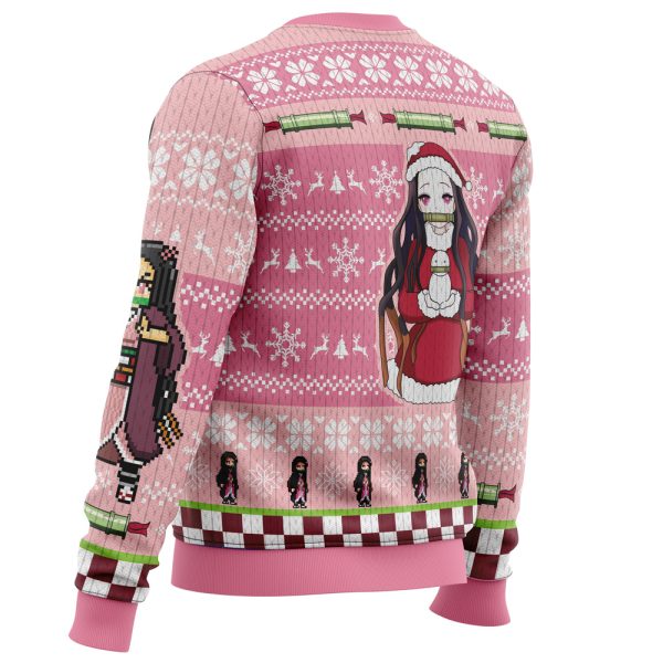 Christmas Nezuko Kamado Demon Slayer Ugly Christmas Sweater - Image 3