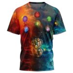 Cosmic Infinity Stones Marvel T-Shirt - Image 3