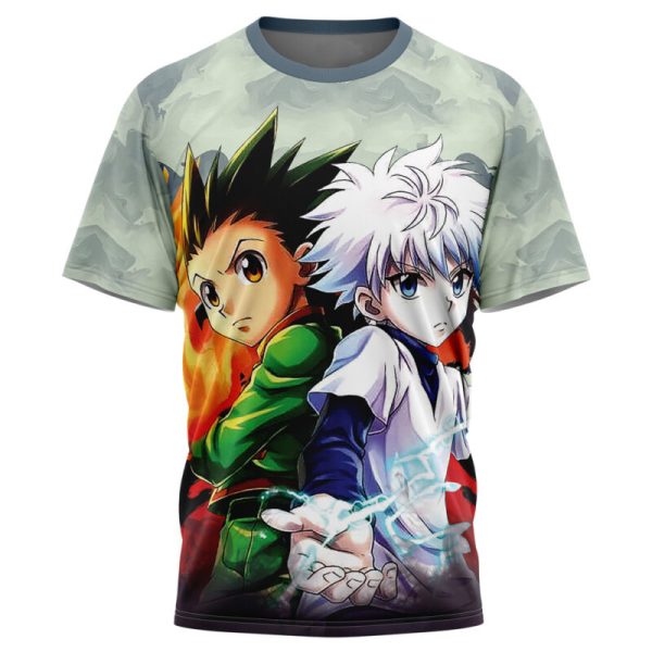 Power Duo Gon & Killua Hunter X Hunter T-Shirt - Image 3
