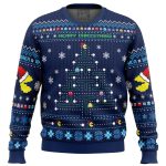 Christmas Tree Pac-Man Christmas Sweater - Image 5