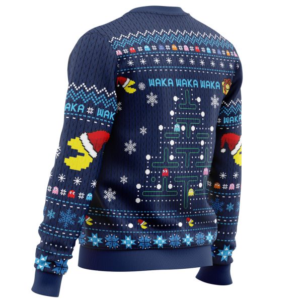 Christmas Tree Pac-Man Christmas Sweater - Image 3