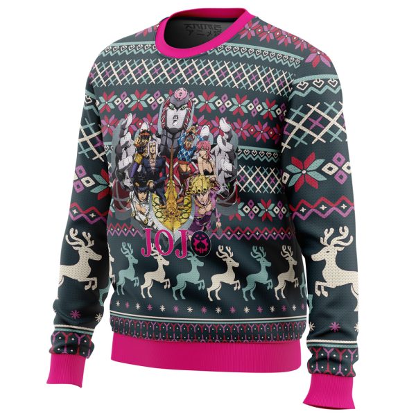 Golden Wind Jojo's Bizarre Adventure Ugly Christmas Sweater - Image 4