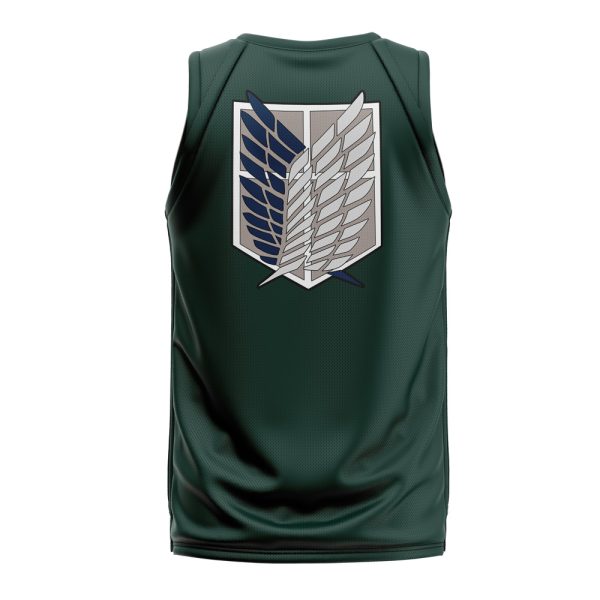 Scouting Regiment Attack on Titan V-Neck Basketball Jersey - Image 2