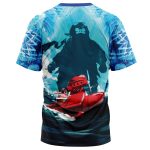 Trippy Porco Rosso Studio Ghibli T-Shirt - Image 2