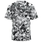 Ahegao Manga Collage T-Shirt - Image 2