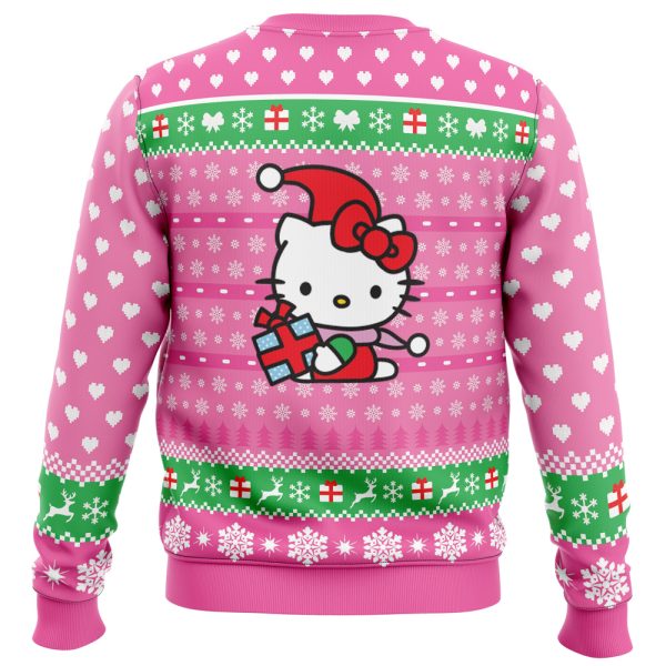 Cute Christmas Hello Kitty Ugly Christmas Sweater - Image 4