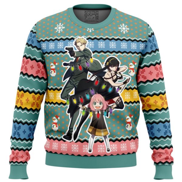 Spy Xmas Family Spy x Family Ugly Christmas Sweater - Image 3
