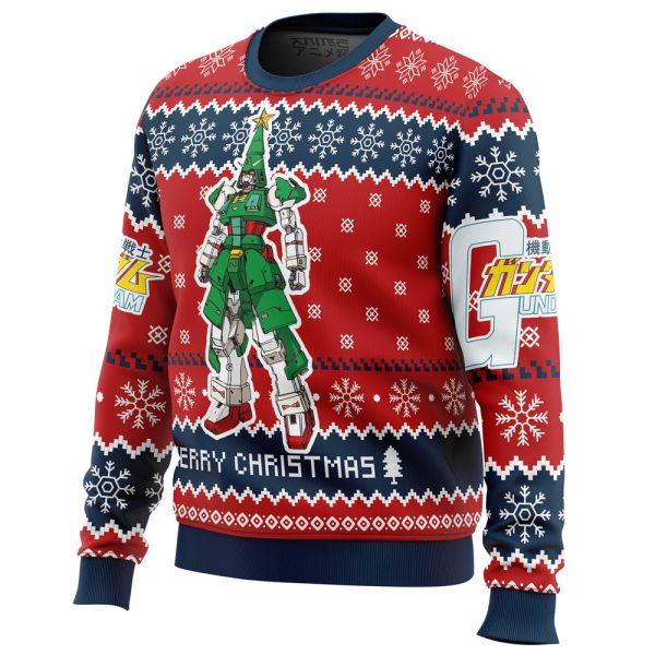 Xmas Tree Gundam Ugly Christmas Sweater - Image 2