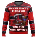 Deadpool Jolly Red Guy Ugly Christmas Sweater