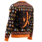 Fire Rengoku Demon Slayer Christmas Sweater - Image 3